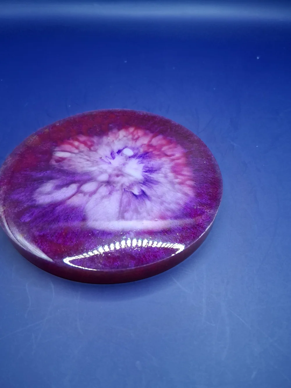 Resin Tray in Purple and Copper Tones